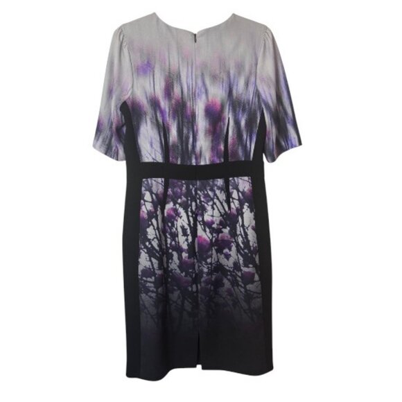 Rickie Freeman for Teri Jon ombre floral midi dress size 10 - Picture 4 of 9